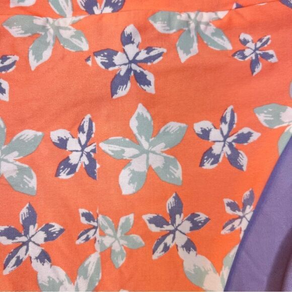 NEW Becca Floral French Cut High Leg Bikini Bottoms Medium - Picture 5 of 8